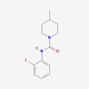 molecular formula C13H17FN2O B4391570 N-(2-fluorophenyl)-4-methylpiperidine-1-carboxamide 