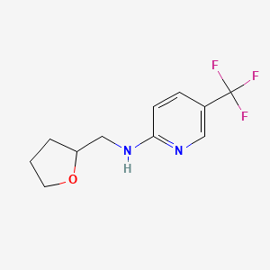 molecular formula C11H13F3N2O B4391630 n-((Tetrahydrofuran-2-yl)methyl)-5-(trifluoromethyl)pyridin-2-amine 