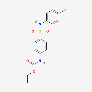 molecular formula C16H18N2O4S B4391686 ethyl N-[4-[(4-methylphenyl)sulfamoyl]phenyl]carbamate 