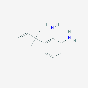 molecular formula C11H16N2 B043917 3-(2-Methylbut-3-en-2-yl)benzene-1,2-diamine CAS No. 118489-60-4