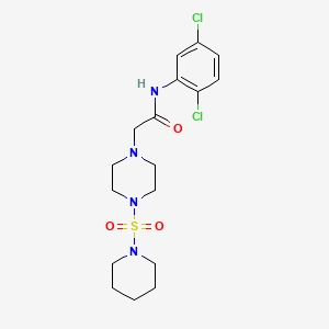 molecular formula C17H24Cl2N4O3S B4391717 N-(2,5-Dichloro-phenyl)-2-[4-(piperidine-1-sulfonyl)-piperazin-1-yl]-acetamide 