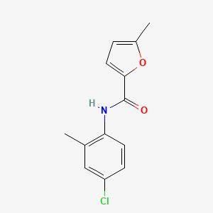 molecular formula C13H12ClNO2 B4391792 N-(4-chloro-2-methylphenyl)-5-methylfuran-2-carboxamide 