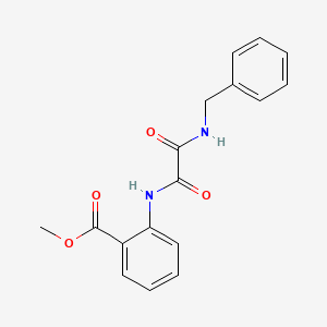 molecular formula C17H16N2O4 B4392018 METHYL 2-{[2-(BENZYLAMINO)-2-OXOACETYL]AMINO}BENZOATE 