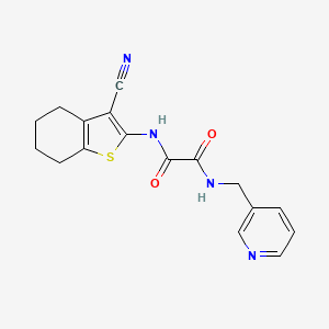 molecular formula C17H16N4O2S B4392032 N-(3-cyano-4,5,6,7-tetrahydro-1-benzothien-2-yl)-N'-(3-pyridinylmethyl)ethanediamide 