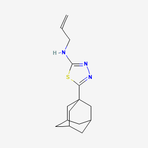 molecular formula C15H21N3S B4392089 N-[5-(1-ADAMANTYL)-1,3,4-THIADIAZOL-2-YL]-N-ALLYLAMINE 