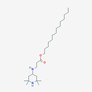 molecular formula C26H52N2O2 B043921 beta-Alanine, N-(2,2,6,6-tetramethyl-4-piperidinyl)-, tetradecyl ester CAS No. 119530-70-0