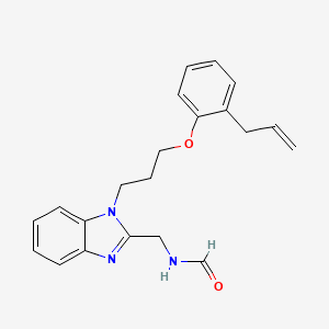 molecular formula C21H23N3O2 B4392149 N-[(1-{3-[2-(PROP-2-EN-1-YL)PHENOXY]PROPYL}-1H-1,3-BENZODIAZOL-2-YL)METHYL]FORMAMIDE 