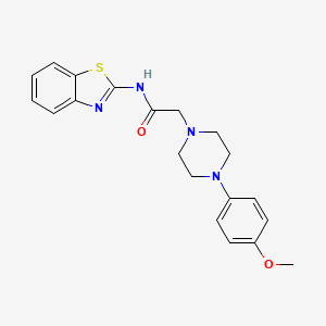 molecular formula C20H22N4O2S B4392251 N-(1,3-benzothiazol-2-yl)-2-[4-(4-methoxyphenyl)piperazin-1-yl]acetamide 