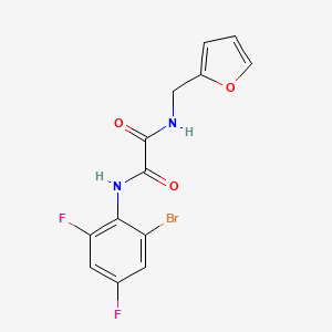 molecular formula C13H9BrF2N2O3 B4392269 N'-(2-bromo-4,6-difluorophenyl)-N-(furan-2-ylmethyl)oxamide 