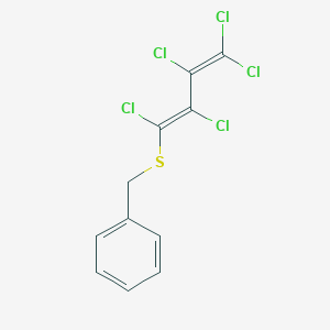 molecular formula C22H14Cl10S-2 B043923 Benzyl 1,2,3,4,4-pentachlorobutadienyl sulfide CAS No. 111959-96-7