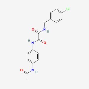 molecular formula C17H16ClN3O3 B4392454 N~1~-[4-(ACETYLAMINO)PHENYL]-N~2~-(4-CHLOROBENZYL)ETHANEDIAMIDE 