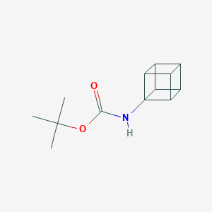 molecular formula C13H17NO2 B043927 (叔丁氧羰基)氨基立方烷 CAS No. 124783-63-7