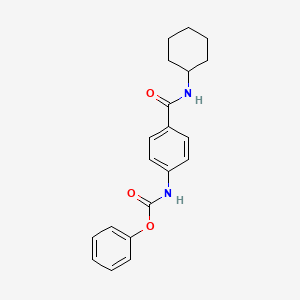 molecular formula C20H22N2O3 B4392713 phenyl N-[4-(cyclohexylcarbamoyl)phenyl]carbamate 