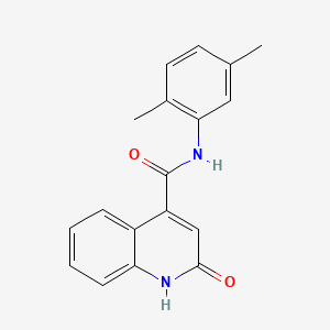 molecular formula C18H16N2O2 B4392740 N-(2,5-dimethylphenyl)-2-oxo-1H-quinoline-4-carboxamide 