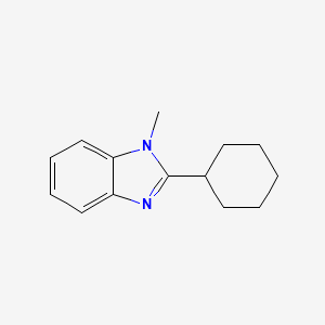 molecular formula C14H18N2 B4392750 2-Cyclohexyl-1-methyl-1H-benzoimidazole 