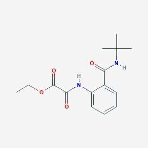 molecular formula C15H20N2O4 B4392843 ETHYL {[2-(TERT-BUTYLCARBAMOYL)PHENYL]CARBAMOYL}FORMATE 