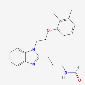 molecular formula C21H25N3O2 B4392879 N-(3-{1-[2-(2,3-DIMETHYLPHENOXY)ETHYL]-1H-1,3-BENZODIAZOL-2-YL}PROPYL)FORMAMIDE 