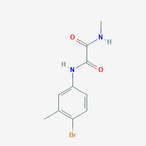 molecular formula C10H11BrN2O2 B4392896 N'-(4-bromo-3-methylphenyl)-N-methyloxamide 