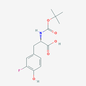 molecular formula C14H18FNO5 B043930 N-Boc-3-Fluoro-L-tyrosine CAS No. 125218-33-9