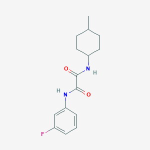 molecular formula C15H19FN2O2 B4393030 N'-(3-fluorophenyl)-N-(4-methylcyclohexyl)oxamide 