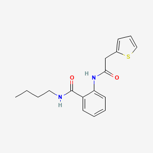 molecular formula C17H20N2O2S B4393241 N-BUTYL-2-[2-(THIOPHEN-2-YL)ACETAMIDO]BENZAMIDE 