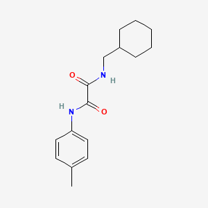 molecular formula C16H22N2O2 B4393252 N'-(CYCLOHEXYLMETHYL)-N-(4-METHYLPHENYL)ETHANEDIAMIDE 
