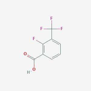 molecular formula C8H4F4O2 B043933 2-Fluoro-3-(trifluoromethyl)benzoic acid CAS No. 115029-22-6