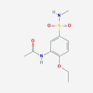 molecular formula C11H16N2O4S B4393303 N-[2-ethoxy-5-(methylsulfamoyl)phenyl]acetamide 