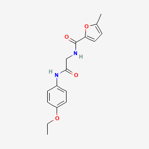 molecular formula C16H18N2O4 B4393347 N-[2-(4-ethoxyanilino)-2-oxoethyl]-5-methylfuran-2-carboxamide 