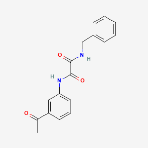 molecular formula C17H16N2O3 B4393391 N'-(3-acetylphenyl)-N-benzyloxamide 