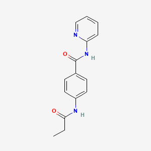 molecular formula C15H15N3O2 B4393479 4-PROPANAMIDO-N-(PYRIDIN-2-YL)BENZAMIDE 