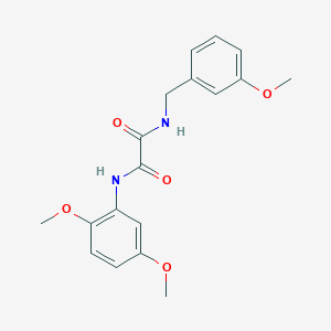 molecular formula C18H20N2O5 B4393613 N'-(2,5-dimethoxyphenyl)-N-[(3-methoxyphenyl)methyl]oxamide 