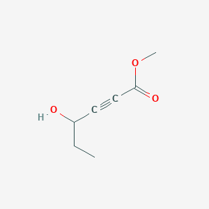molecular formula C7H10O3 B043938 Methyl 4-hydroxyhex-2-ynoate CAS No. 112780-04-8