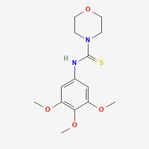 molecular formula C14H20N2O4S B4393906 N-(3,4,5-trimethoxyphenyl)morpholine-4-carbothioamide 