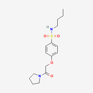 molecular formula C16H24N2O4S B4394105 N-butyl-4-(2-oxo-2-pyrrolidin-1-ylethoxy)benzenesulfonamide 