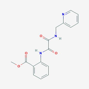 molecular formula C16H15N3O4 B4394136 Methyl 2-[[2-oxo-2-(pyridin-2-ylmethylamino)acetyl]amino]benzoate 