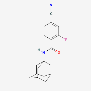 molecular formula C18H19FN2O B4394209 N-(1-adamantyl)-4-cyano-2-fluorobenzamide 