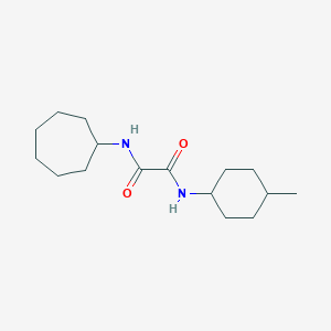 molecular formula C16H28N2O2 B4394224 N-cycloheptyl-N'-(4-methylcyclohexyl)oxamide 