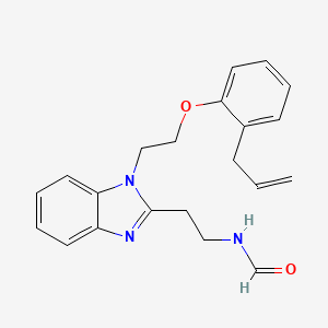molecular formula C21H23N3O2 B4394304 N-[2-(1-{2-[2-(PROP-2-EN-1-YL)PHENOXY]ETHYL}-1H-1,3-BENZODIAZOL-2-YL)ETHYL]FORMAMIDE 