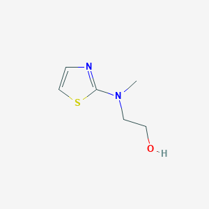 molecular formula C6H10N2OS B043945 2-[Methyl(1,3-thiazol-2-yl)amino]ethanol CAS No. 122320-81-4