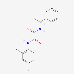 molecular formula C17H17BrN2O2 B4394529 N-(4-bromo-2-methylphenyl)-N'-(1-phenylethyl)oxamide 