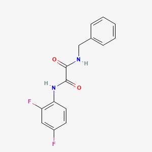 molecular formula C15H12F2N2O2 B4394797 N~1~-BENZYL-N~2~-(2,4-DIFLUOROPHENYL)ETHANEDIAMIDE 