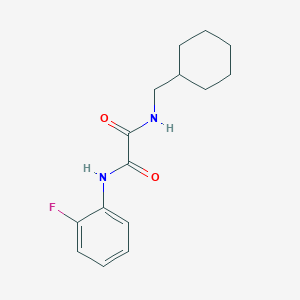 molecular formula C15H19FN2O2 B4394853 N-(cyclohexylmethyl)-N'-(2-fluorophenyl)oxamide 