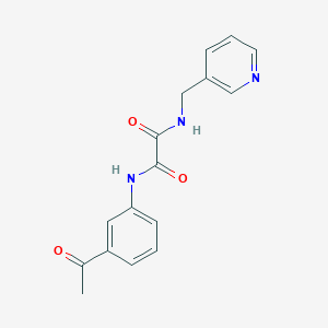 molecular formula C16H15N3O3 B4395115 N'-(3-acetylphenyl)-N-(pyridin-3-ylmethyl)oxamide 