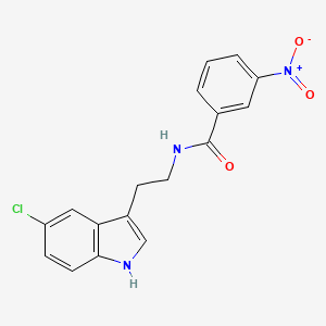 molecular formula C17H14ClN3O3 B4395161 N-[2-(5-chloro-1H-indol-3-yl)ethyl]-3-nitrobenzamide 