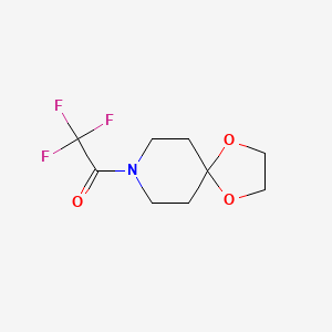 molecular formula C9H12F3NO3 B4395581 1-(1,4-Dioxa-8-azaspiro[4.5]dec-8-yl)-2,2,2-trifluoroethanone CAS No. 176910-36-4