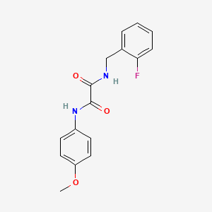 molecular formula C16H15FN2O3 B4395610 N1-(2-fluorobenzyl)-N2-(4-methoxyphenyl)oxalamide 