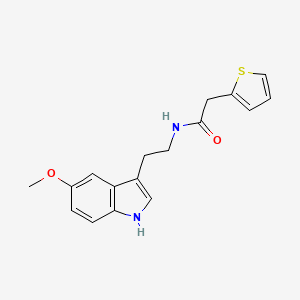 molecular formula C17H18N2O2S B4395700 N-[2-(5-methoxy-1H-indol-3-yl)ethyl]-2-(thiophen-2-yl)acetamide 