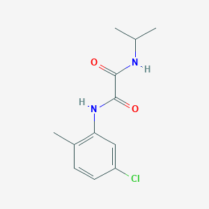molecular formula C12H15ClN2O2 B4395792 N-(5-chloro-2-methylphenyl)-N'-propan-2-yloxamide 