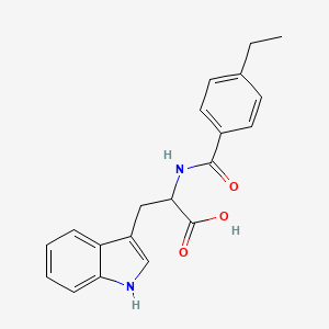 molecular formula C20H20N2O3 B4395932 N-[(4-ethylphenyl)carbonyl]tryptophan 